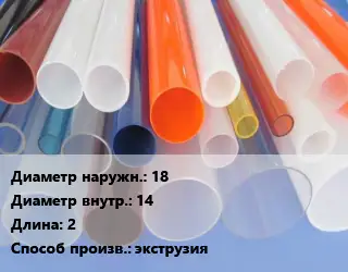 Труба из оргстекла 18х14 L=2 экструзия